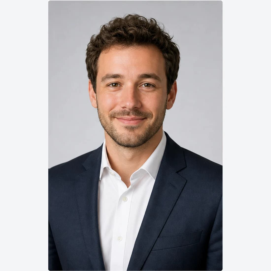 Generated professional profile headshot edit example.