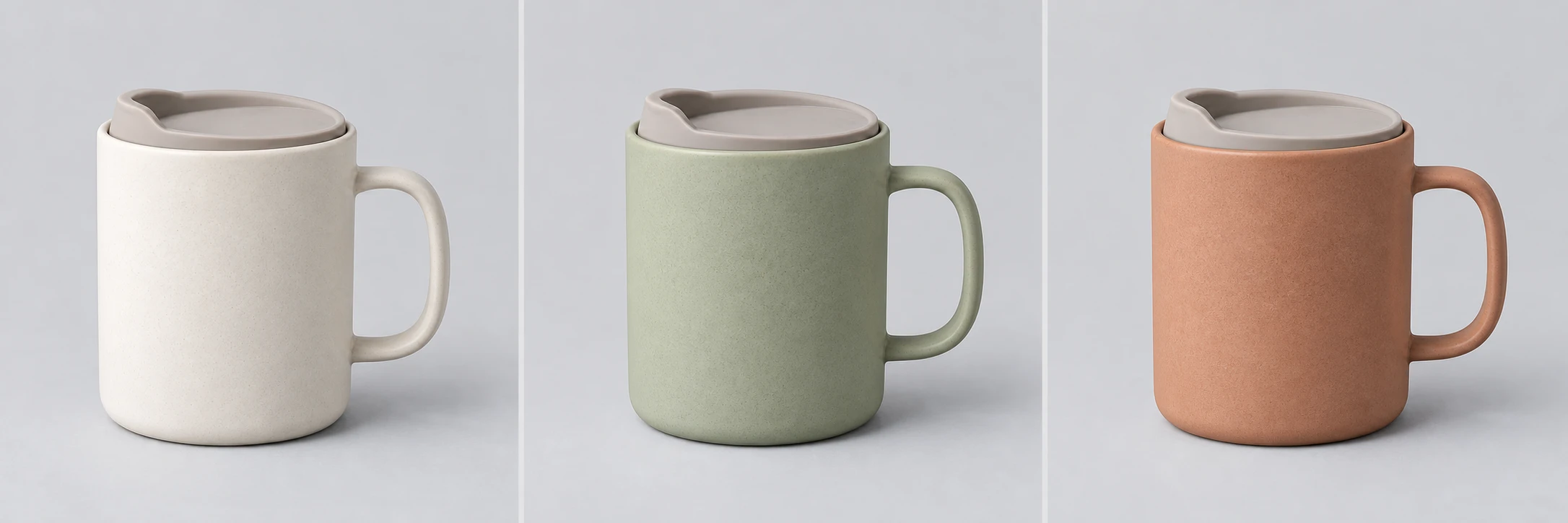 Three-panel Shopify ceramic mug variant-set sample